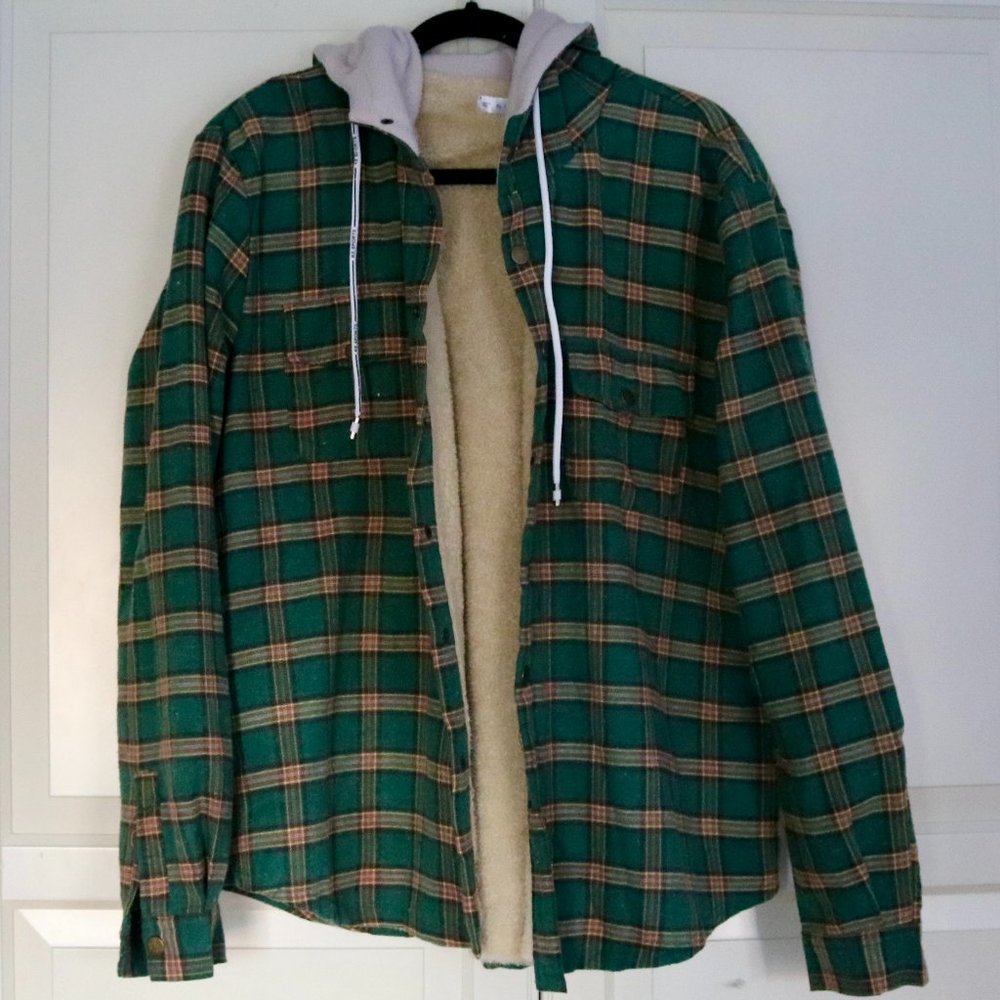 Green Flannel Jakcet